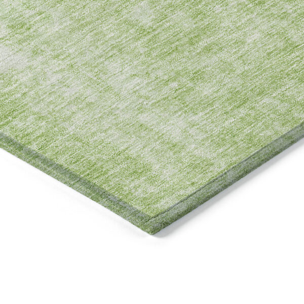 10' X 14' Green Abstract Washable Indoor Outdoor Area Rug