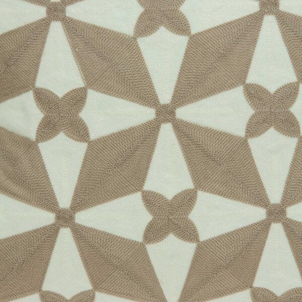 20" X 7" X 20" Transitional Beige And White Cotton Pillow Cover With Poly Insert