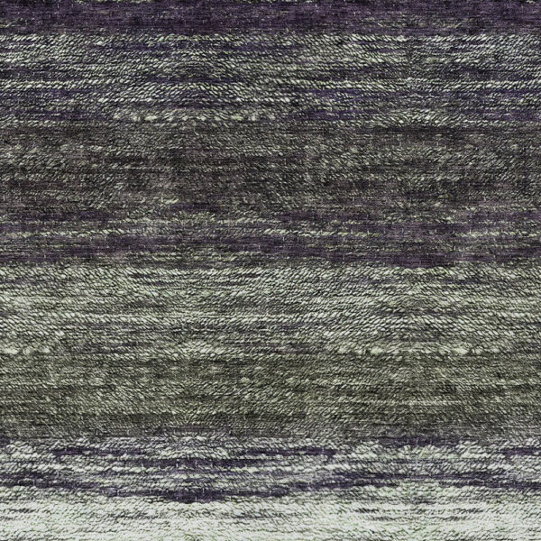 5' X 8' Green Ivory And Purple Ombre Washable Indoor Outdoor Area Rug