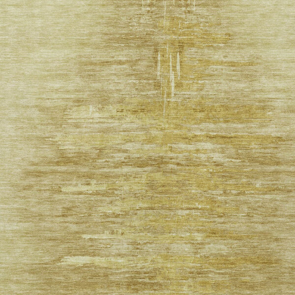 8' X 10' Gold And Wheat Abstract Washable Indoor Outdoor Area Rug