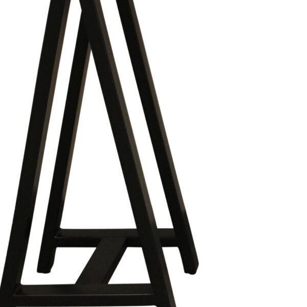 50" Natural and Black Solid Wood A Frame Console Table