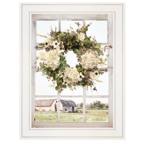 Pleasant View 2 White Framed Print Wall Art