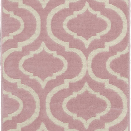 2' X 4' Gray Moroccan Power Loom Area Rug