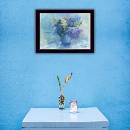 Bouquet 1 Black Framed Print Wall Art