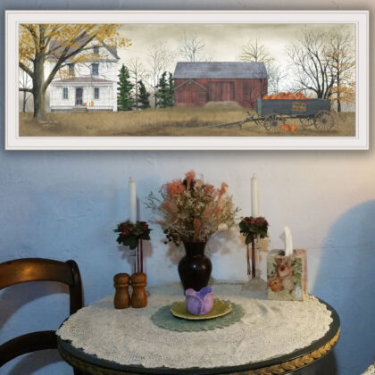 Pumpkins For Sale 5 White Framed Print Wall Art