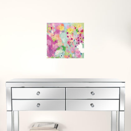 Set Of Two Floral Designs White Framed Print Wall Art