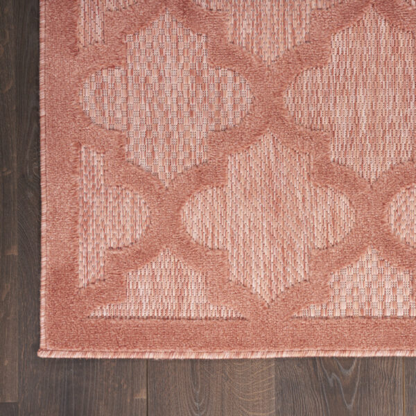 9' X 12' Coral Orange Indoor Outdoor Area Rug