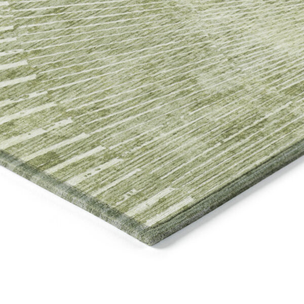 8' X 10' Sage Abstract Washable Non Skid Indoor Outdoor Area Rug