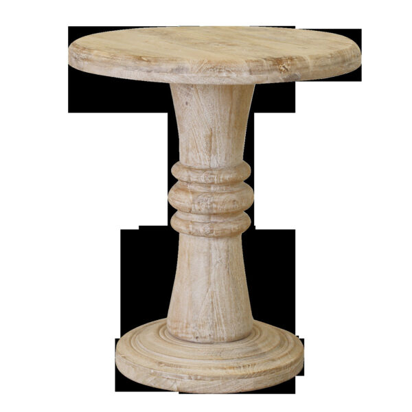 28" Brown Solid Wood End Table
