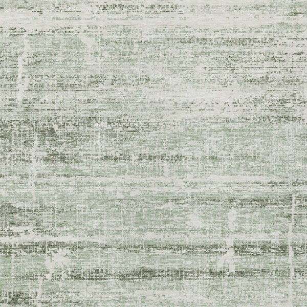 5' X 8' Sage Artichoke Green And Ivory Abstract Washable Indoor Outdoor Area Rug