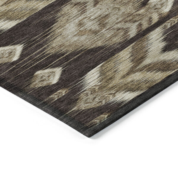 3' X 5' Brown Beige And Taupe Southwestern Washable Indoor Outdoor Area Rug