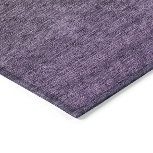 3' X 5' Purple Charcoal And Green Ombre Washable Indoor Outdoor Area Rug