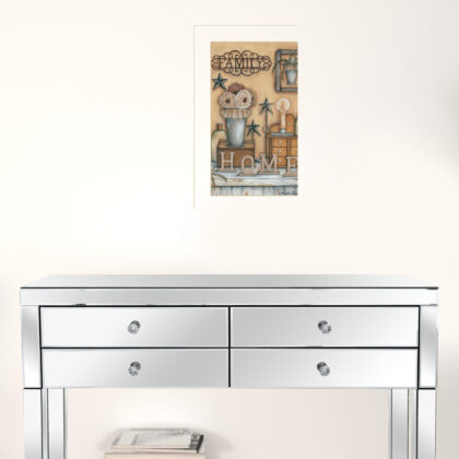 Family 10 White Framed Print Wall Art
