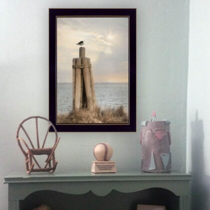 Birds Eye View 1 Black Framed Print Wall Art