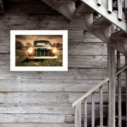 Wrong Lane 1 White Framed Print Wall Art