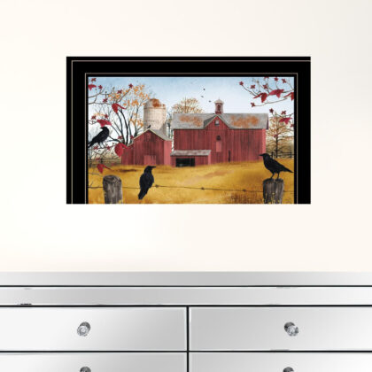 Autumn Gold 2 Black Framed Print Wall Art