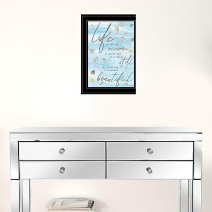 Life Is Like 3 Black Framed Print Wall Art