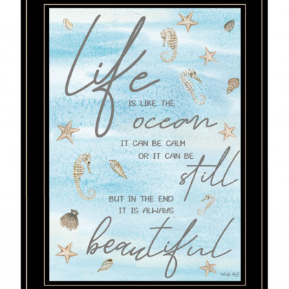 Life Is Like 3 Black Framed Print Wall Art