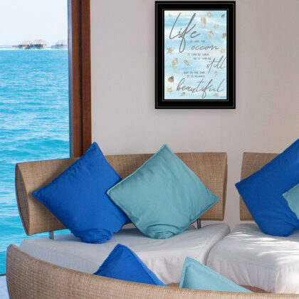 Life Is Like 3 Black Framed Print Wall Art