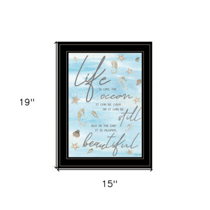 Life Is Like 3 Black Framed Print Wall Art
