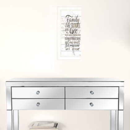 Family 4 White Framed Print Wall Art