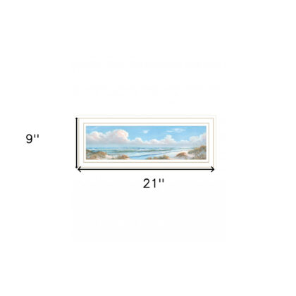 Seascape I 1 White Framed Print Wall Art