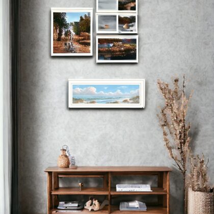 Seascape I 1 White Framed Print Wall Art