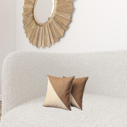 Set Of Two 18" X 18" Polyester Zippered Pillow