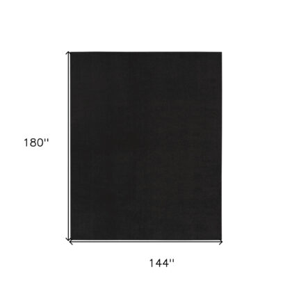 12' X 15' Black Indoor Outdoor Area Rug