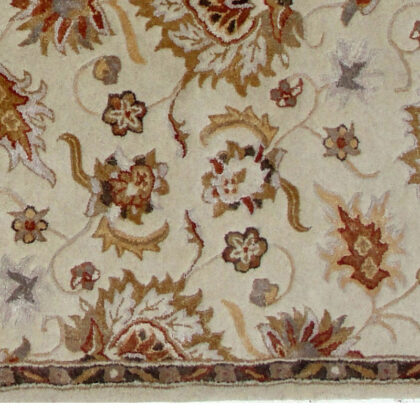 5' x 8' Cream Oriental Hand Tufted Non Skid Area Rug