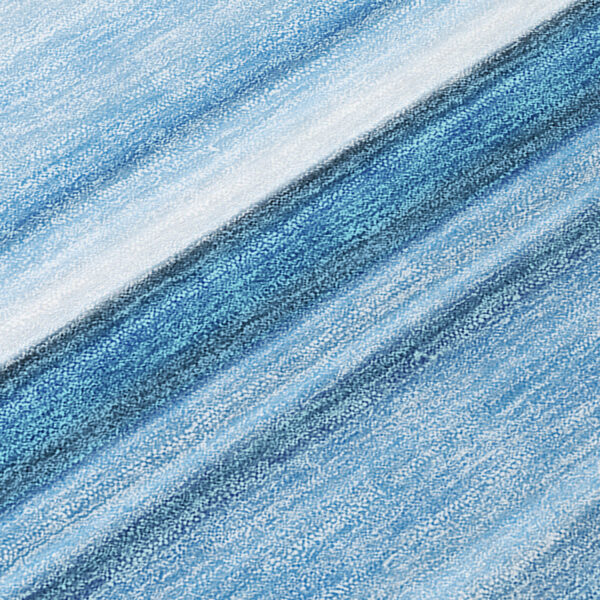 2' X 3' Blue Striped Washable Indoor Outdoor Area Rug