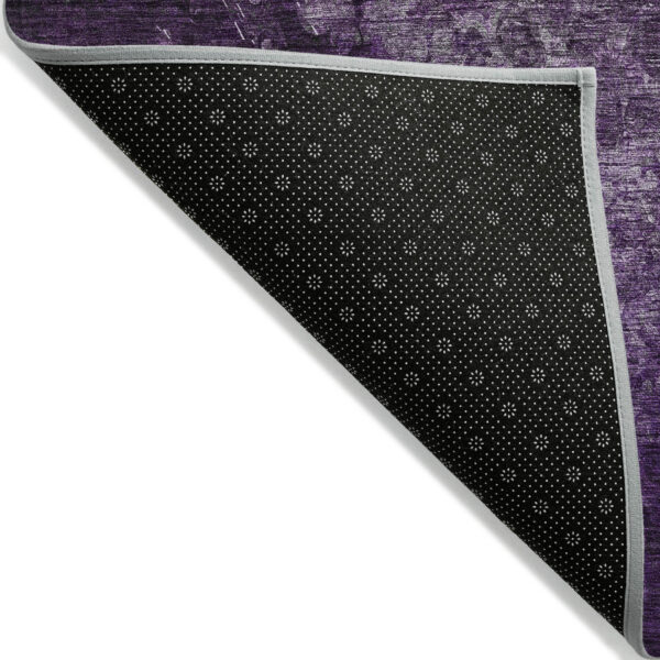 8' X 10' Purple Washable Non Skid Indoor Outdoor Area Rug