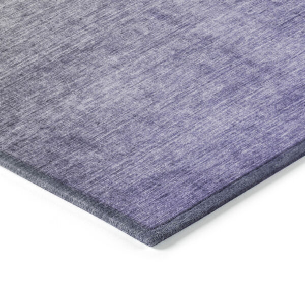 10' X 14' Olive Green and Purple Ombre Washable Non Skid Indoor Outdoor Area Rug