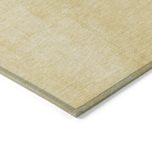 9' X 12' Gold Yellow And Wheat Nautical Washable Indoor Outdoor Area Rug