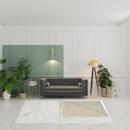 7' X 10' White Shag Area Rug