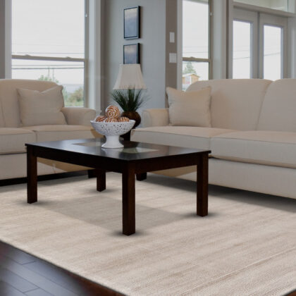 10' X 13' Ivory And Taupe Hand Woven Distressed Area Rug