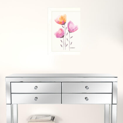 Grow Through It White Framed Print Wall Art