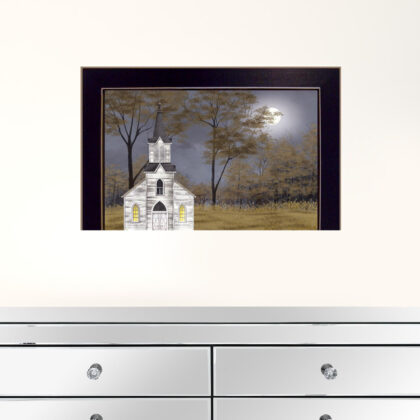 Evening Prayer Black Framed Print Wall Art
