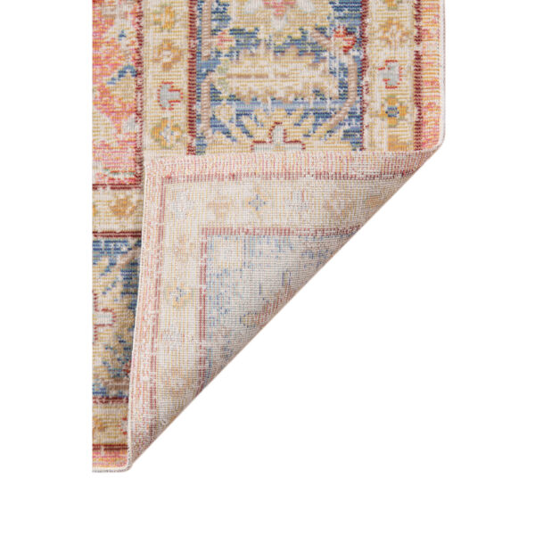 8' Coral Floral Power Loom Runner Rug