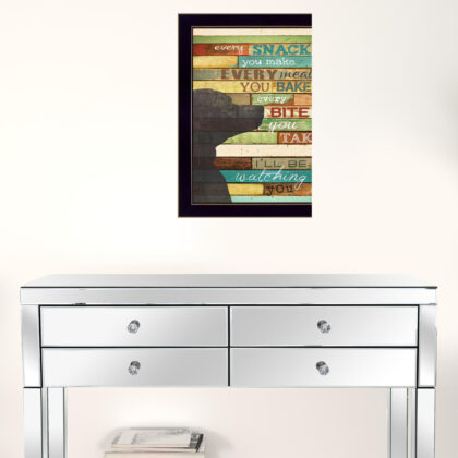 Ill Be Watching You 8 Black Framed Print Wall Art