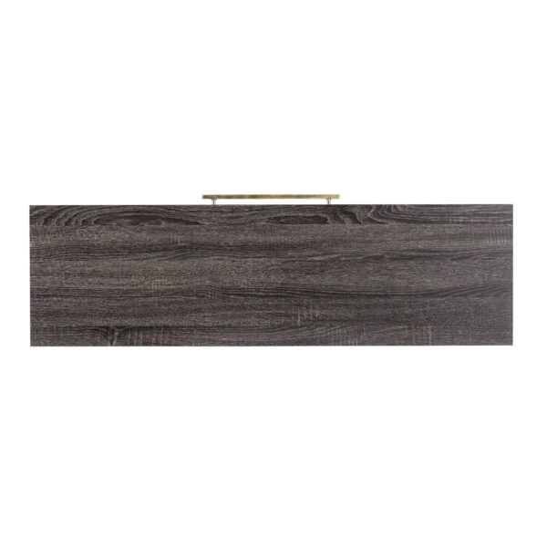 48" Gray and Gold Frame Console Table And Drawers