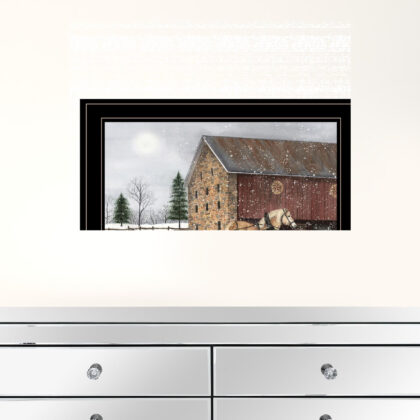 Dashing Through The Snow 2 Black Framed Print Wall Art
