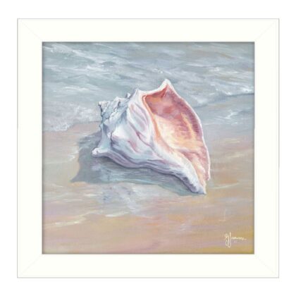 Whelk White Framed Print Wall Art