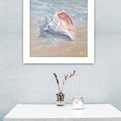 Whelk White Framed Print Wall Art