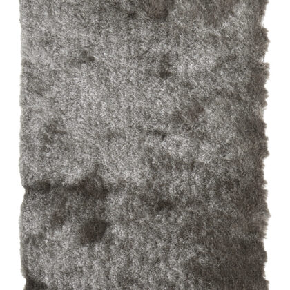 6' Charcoal Shag Hand Tufted Runner Rug