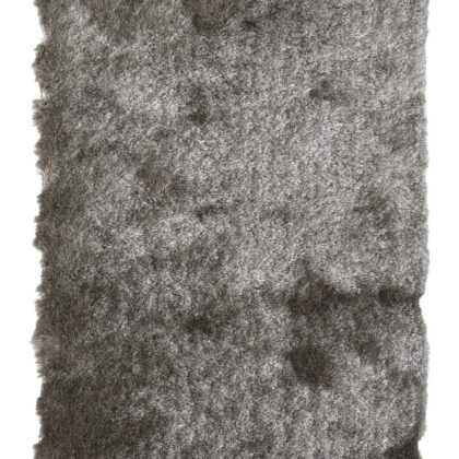 6' Charcoal Shag Hand Tufted Runner Rug