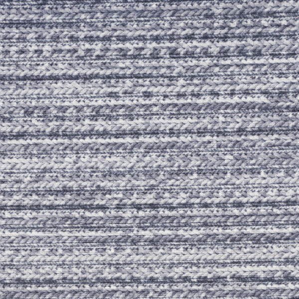 5' x 7' Gray and Ivory Abstract Power Loom Washable Non Skid Area Rug