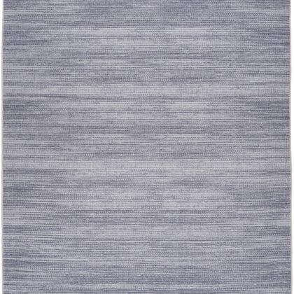 5' x 7' Gray and Ivory Abstract Power Loom Washable Non Skid Area Rug