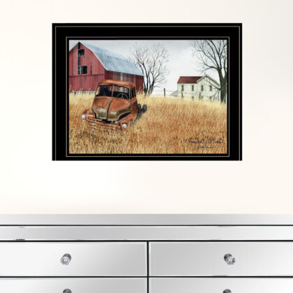 Granddads Old Truck 3 Black Framed Print Wall Art