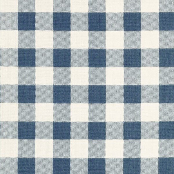 9' X 13' Blue and Ivory Geometric Stain Resistant Indoor Outdoor Area Rug